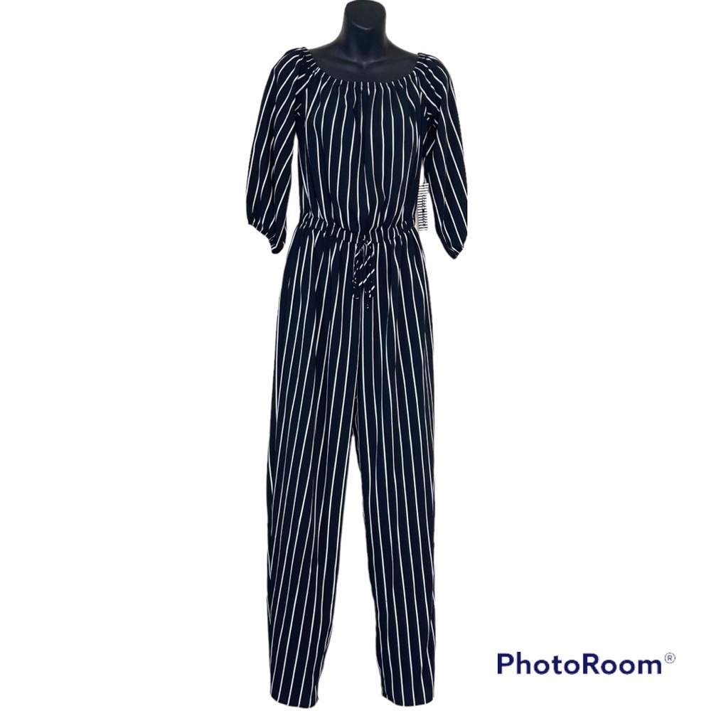 BNWT Haute Monde Off Shoulder Wide Leg Jumpsuit Sz M - Picture 1 of 6